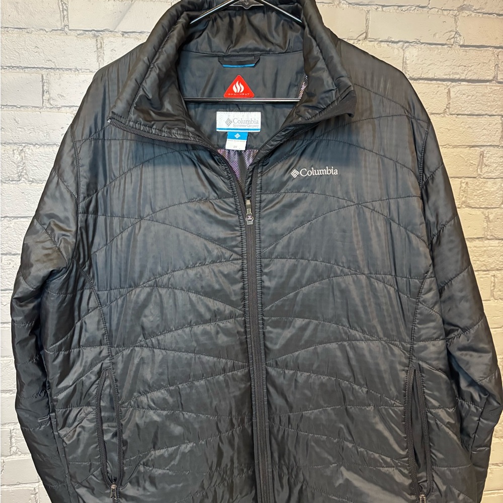 Columbia Omni Heat Men's Charcoal Puffer Jacket 2X
